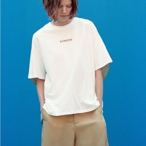 Zara White London Print T-Shirt
